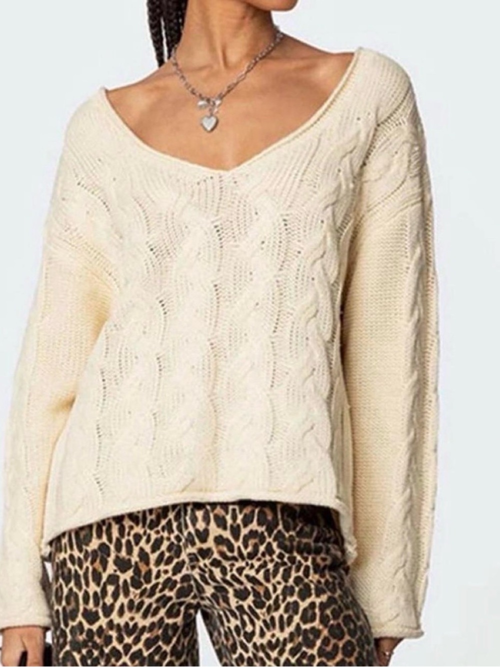 Off the shoulder sweater